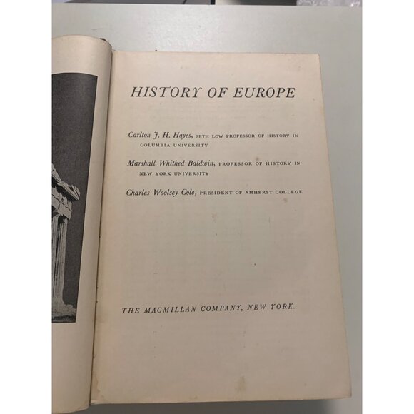 HISTORY OF EUROPE by Carlton Hayes Hardcover 1953 LS6 - Picture 6 of 11